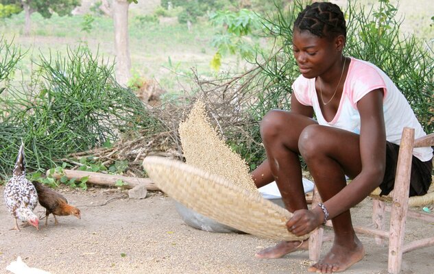 Eine gesicherte, vielseitige Ernährung ist das wichtigste Ziel der Projektarbeit von Fastenopfer in Haiti