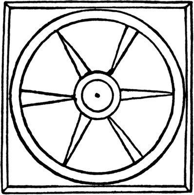 Radschema des Bruder Klaus, aus "Traktat des Pilgers" © zVg