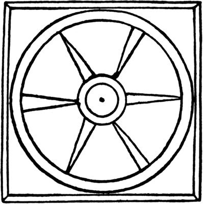 Radschema des Bruder Klaus, aus "Traktat des Pilgers" © zVg